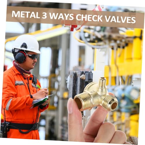 Sewroro Dreiwege Rückschlagventil Außengewinde Luftkompressor Zubehör aus Kupfer Korrosionsbeständig Hohe Zuverlässigkeit Einfach zu Reinigen Kompatibel für Kompressor Pumpen und Sewroro Dreiwege Rückschlagventil Außengewinde Luftkompressor Zubehör aus Kupfer Korrosionsbeständig Hohe Zuverlässigkeit Einfach zu Reinigen Kompatibel für Kompressor Pumpen und von Sewroro