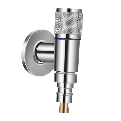 Sewroro Eckventil Waschmaschinen Anschluss aus Edelstahl Automatisches Absperrventil mit Langlebigem Metallgehäuse Sicherer Wasserstopp bei Schlauchabnahme Geeignet für Bad und Küche von Sewroro