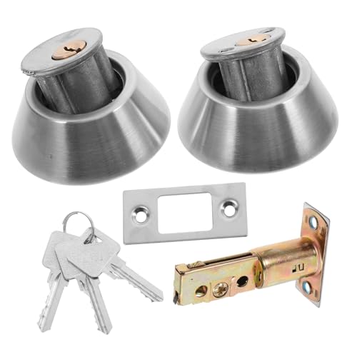 Sewroro Edelstahl Doppel Schlosssystem mit Zylinder Verdecktes Türschloss für Türen Doppelseitiges Riegelschloss mit Hoher Geeignet für Badezimmer und Küchen Sewroro Edelstahl Doppel Schlosssystem mit Zylinder Verdecktes Türschloss für Türen Doppelseitiges Riegelschloss mit Hoher Geeignet für Badezimmer und Küchen von Sewroro