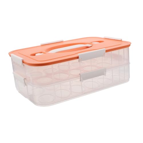 Sewroro Eierbehälter Kühlschrank Eier Aufbewahrungsbox Stapelbar mit Griff Transparenter Eierhalter Organizer für Küchentheke Platzsparend Frischeerhalt Sewroro Eierbehälter Kühlschrank Eier Aufbewahrungsbox Stapelbar mit Griff Transparenter Eierhalter Organizer für Küchentheke Platzsparend Frischeerhalt von Sewroro