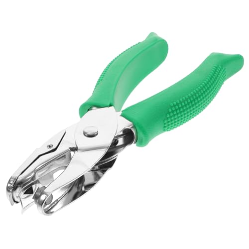 Sewroro Einzellochstanzer Dreieck Metall Langlebig Ergonomisch Geformt für Papier Karton Basteln Büro Schule DIY Handstanzer Kompakt Tragbar von Sewroro