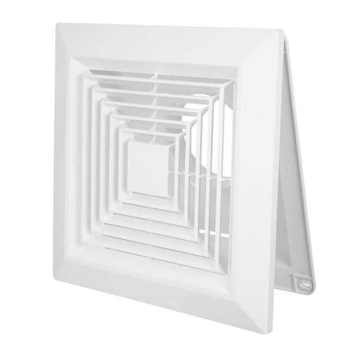 Sewroro Exhaust Fan Cover Quadratisch mit Clip Kunststoff Lüftungsgitter für Integrierte Decken Feuchtigkeitsbeständig Einfache Montage Gleichmäßige Luftverteilung für Bad und Küche von Sewroro