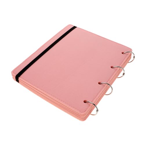 Sewroro Filz pin Display Album mit Abnehmbaren Seiten Verstellbarer Ordner zum Sammeln und Aufbewahren von Anstecknadeln und Schmuck Kompakt und Tragbar für Reisen und Zuhause Rosa von Sewroro