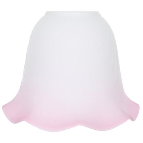 Sewroro Frosted Glass Lamp Shade Aperture Nordic Vintage Flower Design Für Hängeleuchten Wandleuchten Wohnzimmer Esszimmer Schlafzimmer Zubehör von Sewroro