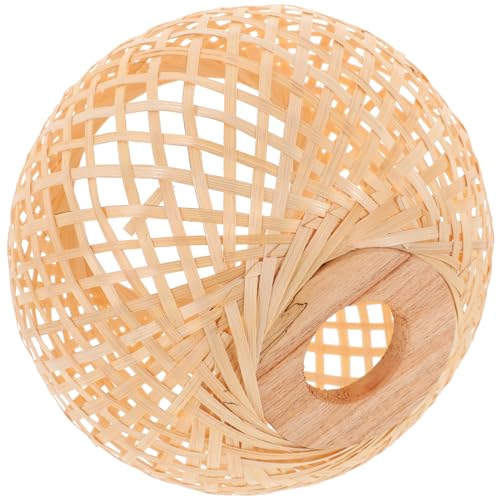 Sewroro Geflochtener Lampenschirm Retro Stil Nachhaltiger Deckenleuchten Ersatz Für Wohnzimmer Schlafzimmer Hotel Rustikaler Boho Stil Hängelampe Dekoration von Sewroro