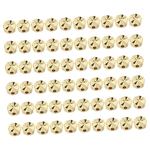 Sewroro Gold Spacer Perlen Doppelseitig Farblich Beständige DIY Schmuckperlen für Armbänder Halsketten Bastelperlen für Schmuckherstellung von Sewroro