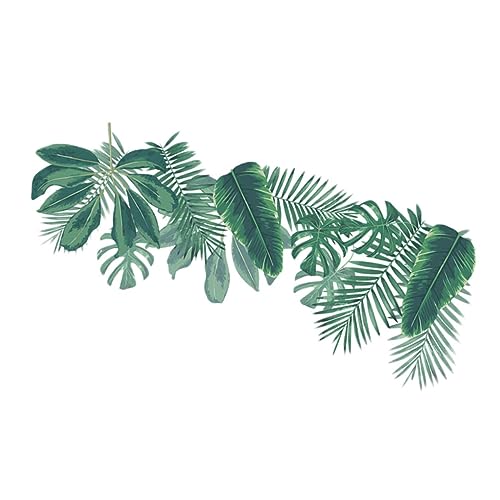 Sewroro Großer Grüner PVC Wandtattoo Aufkleber mit Blättern Ablösbar Selbstklebend Natürliche Wanddeko für Wohnzimmer Schlafzimmer Kinderzimmer Einfach Anzubringen Rückstandsfrei von Sewroro