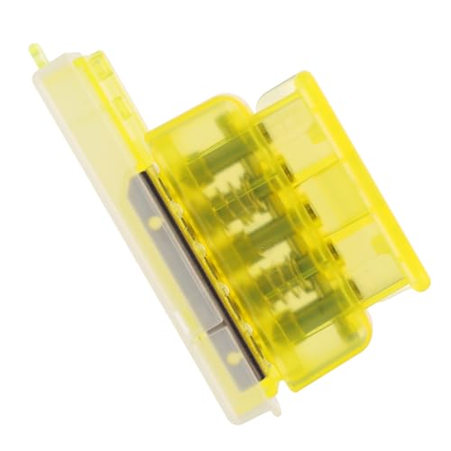 Sewroro Handlicher Lochstanzer für Papier und Bastelmaterialien Transparenter Gelber Langlebig Präzise Stanzposition Leicht Bedienbar für Büro und Schule Platzsparend von Sewroro