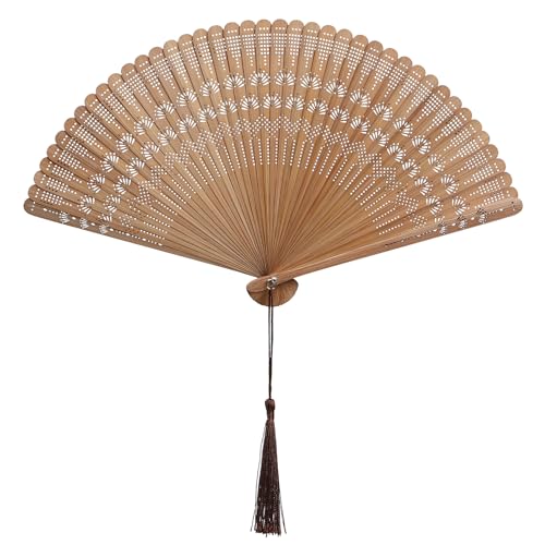 Sewroro Held Holz Handfächer Seide Faltfächer Vintage Holzfächer Handfächer mit Quasten Faltbarer Fächer für Tanzen Cosplay Party Requisiten Sewroro Held Holz Handfächer Seide Faltfächer Vintage Holzfächer Handfächer mit Quasten Faltbarer Fächer für Tanzen Cosplay Party Requisiten von Sewroro