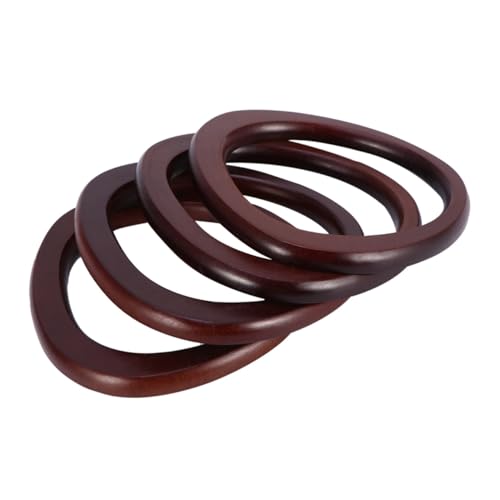 Sewroro Holzhandtaschengriffe Robuste DIY Taschengriffe aus Massivem Holz Leichtes Design Praktische Ersatzgriffe für Handtaschen Umhängetaschen Aktentaschen und Reisetaschen von Sewroro