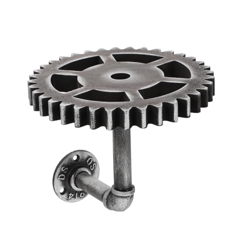 Sewroro Industrielles Wandregal mit Vintage Design Rostfreier Eisenhalterung Rustikales Regal zur Wandmontage Geeignet für Küche Bad Balkon und Moderne Wohnräume von Sewroro