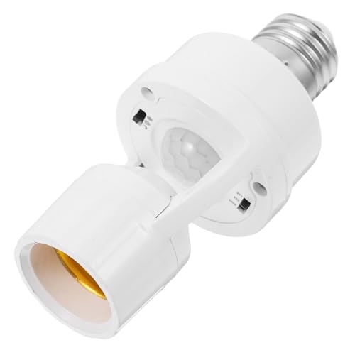 Sewroro Infrarot Sockel mit Bewegungsmelder Automatischer Ein Ausschalter Installieren Kompatibel mit LED und Glühbirnen Geeignet für Flur Schlafzimmer Außenbereich Energiesparend von Sewroro