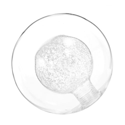 Sewroro Klarer Glas Lampenschirm Kugelform für Gewindelampenfassung Transparent Mattiert Sicherer Geeignet für Wandlampen Tischlampen und Hängende Leuchten von Sewroro