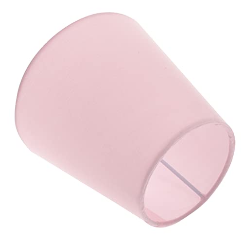 Sewroro Kleiner Lampenschirm aus Stoff Dekorativer Lampenschirm für Tischlampe Pendelleuchte Stehlampe und Wandleuchte Leicht Installierbarer Lichtschutz Pastellrosa Design Vielseitiges von Sewroro