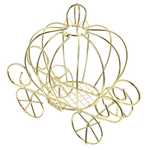 Sewroro Kürbiswagen Candy Box Kürbiscark Metall Candy Box Dekoratives Kutschen Herzstück Gold Draht Figur Orament Sewroro Kürbiswagen Candy Box Kürbiscark Metall Candy Box Dekoratives Kutschen Herzstück Gold Draht Figur Orament von Sewroro