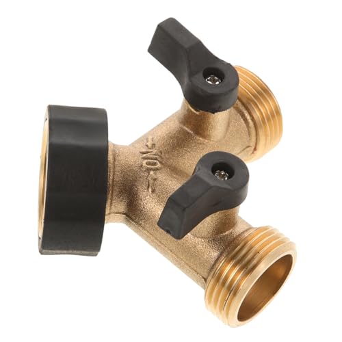 Sewroro Kupfer Gartenschlauch Verteiler Doppel Kugelhahn Wege Absperrventil Leckfrei Stabiler Garten Wasseranschluss Adapter für Waschmaschine und Gartenschläuche Sewroro Kupfer Gartenschlauch Verteiler Doppel Kugelhahn Wege Absperrventil Leckfrei Stabiler Garten Wasseranschluss Adapter für Waschmaschine und Gartenschläuche von Sewroro