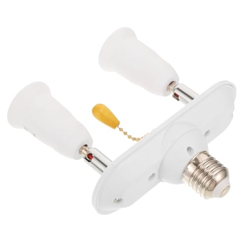 Sewroro Lampenfassung Splitter mit Schnurschalter Fach Lampensockel Adapter für Schlafzimmer Wohnzimmer Küche Einfache Installation Vielseitig Einsetzbar Stabile Materialqualität von Sewroro