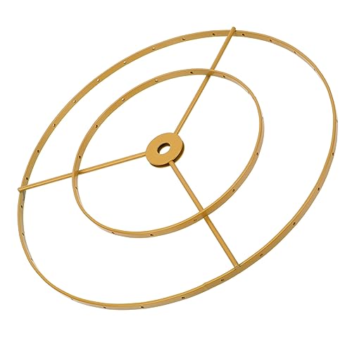 Sewroro Lampenschirm Halterung Langlebigem für Diy Deckenlampen Doppelschichtiger Ring Lampenschirm für Wohn und Büroräume von Sewroro