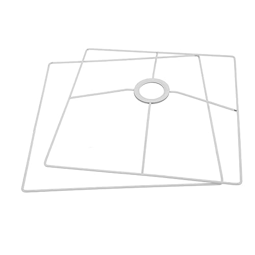 Sewroro Lampenschirmrahmen Quadratischer Halter für Stehlampe Tischlampe und Pendelleuchte Robuster Lampenschirmständer für DIY Projekte Installieren von Sewroro