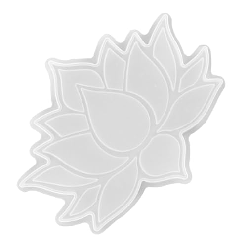 Sewroro Lotus Silikonform Untersetzerform DIY Harz Gussform Lotusblume Silikonform für Cup Pad Herstellung Glatte Oberfläche Einfach zu Entformen Multifunktional für Schmuck und von Sewroro