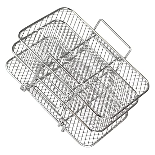 Sewroro Luftfritteuse Gestell aus Abnehmbares Dörrautomat Rack für Gesunde Snacks für Luftfritteusen Erhöht Kochraum und Verbessert die Luftzirkulation von Sewroro