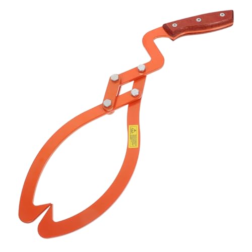Sewroro Manueller Holzblockheber Tragbare Stammklemme Robuste Holzgreifer für Außenbereich Vielseitiges Hebewerkzeug für Holztransporte und Arbeiten Ergonomisches Design von Sewroro