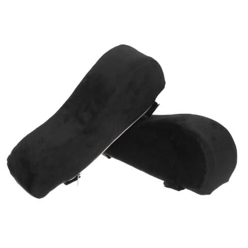 Sewroro Memory Schaum Armlehnenpolster für Bürostuhl Ergonomische Dicke Armschutzkissen mit Abnehmbarem Waschbarem Bezug Passend für Gaming Büroarbeitsstühle Schwarz von Sewroro