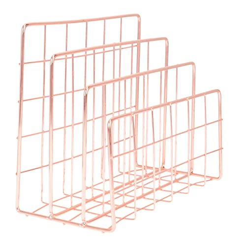Sewroro Metall Briefhalter Fächer Schreibtisch Organizer Zeitungsständer Modernes Ablagesystem für Büro und Zuhause Rosegold Klein Sewroro Metall Briefhalter Fächer Schreibtisch Organizer Zeitungsständer Modernes Ablagesystem für Büro und Zuhause Rosegold Klein von Sewroro