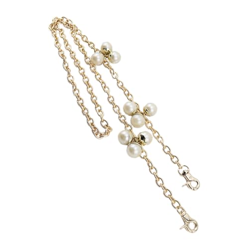 Sewroro Metallic Perlen taschenkette mit Zwei Haken Metallkette als Schulterriemen Ersatz für Handtaschen Damen Zubehör Elegant und Robust für Alltag und Freizeit Sewroro Metallic Perlen taschenkette mit Zwei Haken Metallkette als Schulterriemen Ersatz für Handtaschen Damen Zubehör Elegant und Robust für Alltag und Freizeit von Sewroro