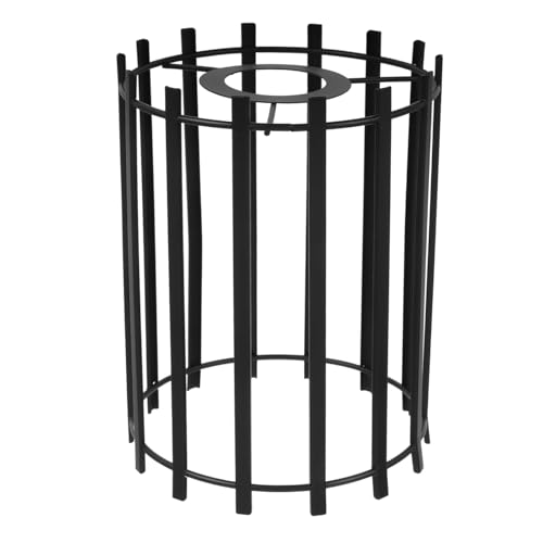 Sewroro Metallkäfig Lampenschirm Geometrisch Hängelampe Lampenschirmrahmen Draht Metall Schwarz Einfach zu Reinigen Warmes Licht für Wohnzimmer und Esszimmer von Sewroro