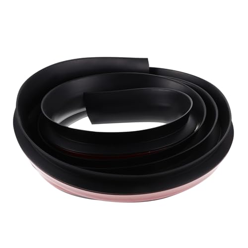 Sewroro PVC Bodenübergangsleiste Schwarz Zuschneidbar Rutschfeste Teppich kantenleiste für Übergänge zwischen Teppich und Fliesen Strapazierfähig für Höhenunterschiede Geeignet von Sewroro