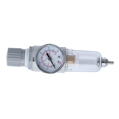 Sewroro Pneumatischer Druckminderer mit Öl wasser abscheider Robuster Trap Filter Regulator für Luftkompressoren Effektive Feuchtigkeits Partikelabscheidung Vielseitig für Pneumatische von Sewroro