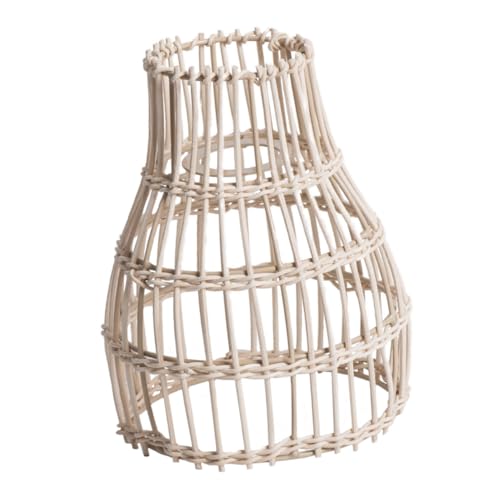 Sewroro Rattan Lampenschirm Geflochten Deckenleuchtenschirm Robust Für Pendelleuchte Wohnzimmer Schlafzimmer Esszimmer Rustikale Deckenlampe Zubehör Sewroro Rattan Lampenschirm Geflochten Deckenleuchtenschirm Robust Für Pendelleuchte Wohnzimmer Schlafzimmer Esszimmer Rustikale Deckenlampe Zubehör von Sewroro