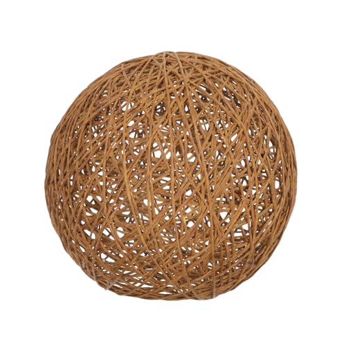 Sewroro Rattan Lampenschirm Kugelform Lichtschutzhülle Deckenleuchte Abdeckung Hellbraun Für Wohnzimmer Schlafzimmer Büro Stilvolle Geflochtene Leuchte Sewroro Rattan Lampenschirm Kugelform Lichtschutzhülle Deckenleuchte Abdeckung Hellbraun Für Wohnzimmer Schlafzimmer Büro Stilvolle Geflochtene Leuchte von Sewroro