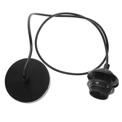 Sewroro Retro Pendelleuchte Fassung Kabel Hängelampe Deckenhalter Vintage Lampenfassung Schwarz Einfache Installation für Wohnzimmer Büro DIY Lampenprojekt Vielseitig Einsetzbar Sewroro Retro Pendelleuchte Fassung Kabel Hängelampe Deckenhalter Vintage Lampenfassung Schwarz Einfache Installation für Wohnzimmer Büro DIY Lampenprojekt Vielseitig Einsetzbar von Sewroro