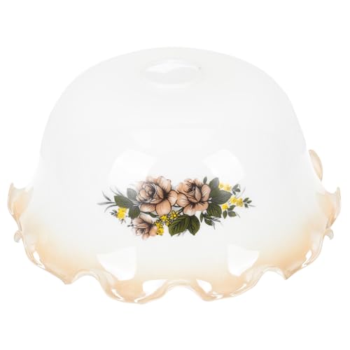 Sewroro Retro Weißer Glas Lampenschirm Für Kleine Tischlampe Robuster Langlebiger Lampenschirm Aus Premium Glas Für Steh Und Wandleuchten Wohnraumdeko von Sewroro