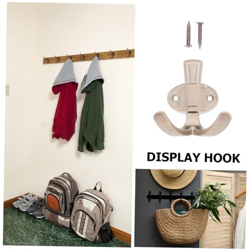 Sewroro Robuster Metall wandhaken Schwerlastfähig für Mäntel Schals Handtücher und Taschen Vielseitiger Garderobenhaken für Badezimmer Küche und Eingangsbereich Platzsparender Organizer von Sewroro