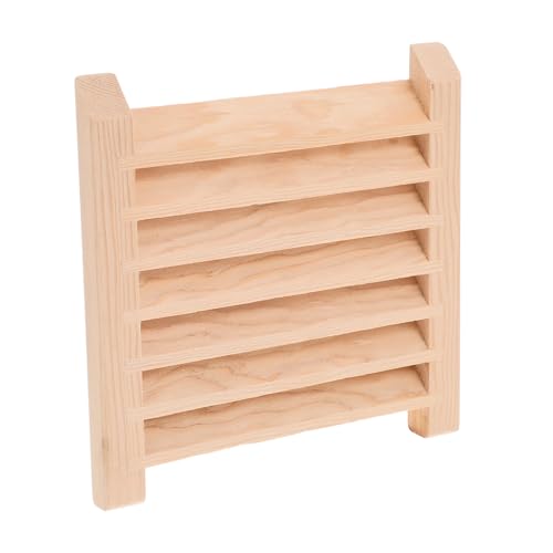 Sewroro Sauna Lüftungsgitter aus Massivem Holz Modernes Design Einfache Montage Luftzirkulation Dekorative Lamellenjalousie für Dampfbad und Sauna Zubehör Luftdurchlässiges von Sewroro