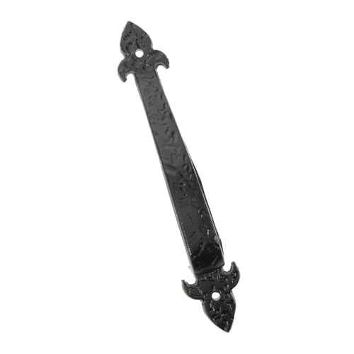 Sewroro Schwarzer Metall Möbelgriff Gusseisen Robuster Schrankgriff für Küchenschränke und Badezimmer Vintage Stil Langlebiger Schubladengriff mit Dekorativer Prägung Sewroro Schwarzer Metall Möbelgriff Gusseisen Robuster Schrankgriff für Küchenschränke und Badezimmer Vintage Stil Langlebiger Schubladengriff mit Dekorativer Prägung von Sewroro
