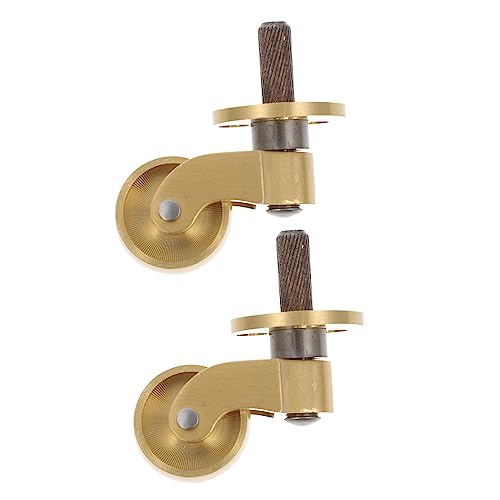 Sewroro Schwerlast Möbelrollen aus Messing Drehbar Stabile Lenkrollen für Stühle Sofas und Möbel mit Einfachem Aufbau und Geräuscharmem Lauf von Sewroro