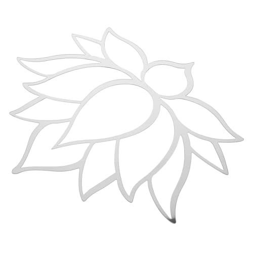 Sewroro Selbstklebender Lotusblumen Wandspiegel aus Spiegelnde Wanddekoration mit Heller Sorgfältig Gearbeitet für Wohnzimmer Schlafzimmer Esszimmer von Sewroro