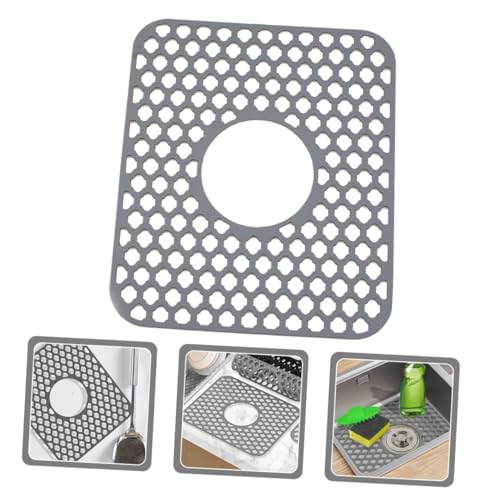 Sewroro Silikon Spülbeckenmatte Abtropfmatte Flexibel Langlebig Rutschfest Küchenwaschbecken Schutzmatte mit Hohldesign für Schnelles Ablaufen Geschirr Gläser Klein Sewroro Silikon Spülbeckenmatte Abtropfmatte Flexibel Langlebig Rutschfest Küchenwaschbecken Schutzmatte mit Hohldesign für Schnelles Ablaufen Geschirr Gläser Klein von Sewroro