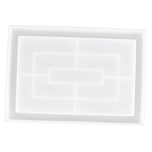 Sewroro Silikonform DIY Tray Mold für Epoxidharz Gießen Langlebige Rutschfeste Glatte Blumentablettform Multifunktionale Gießform für Individuelle Handwerksprojekte von Sewroro