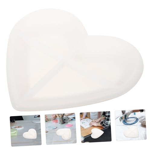Sewroro Silikonform Herztablett Gießform Epoxidharz DIY Schmucktablett Widerstandsfähig Langlebig Kreative Bastelhilfe für Individuelle Untersetzer und Dekotabletts Sewroro Silikonform Herztablett Gießform Epoxidharz DIY Schmucktablett Widerstandsfähig Langlebig Kreative Bastelhilfe für Individuelle Untersetzer und Dekotabletts von Sewroro