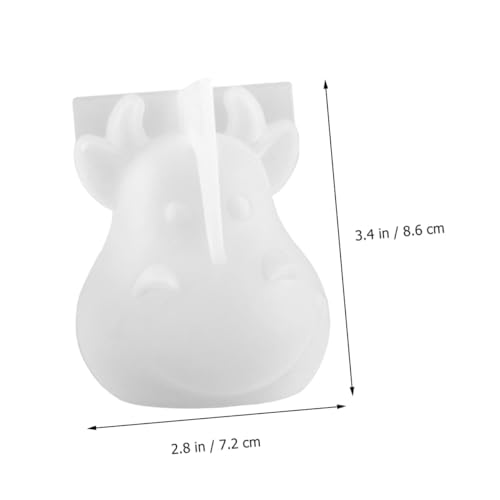 Sewroro Silikonform Rinderform Kuh Maskottchen Gießform Langlebig Sicher für DIY Kunsthandwerk Tischdeko Geschenke Kreative Gestaltung Geeignet von Sewroro