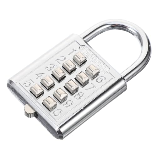 Sewroro Stelliges Metall kombinations vorhängeschloss mit Zahlenkombination Zurücksetzbar Robust und Kompakt für Gepäck Rucksack Fitnessschrank und Werkzeugkasten Rostfrei Leicht Tragbar Sewroro Stelliges Metall kombinations vorhängeschloss mit Zahlenkombination Zurücksetzbar Robust und Kompakt für Gepäck Rucksack Fitnessschrank und Werkzeugkasten Rostfrei Leicht Tragbar von Sewroro