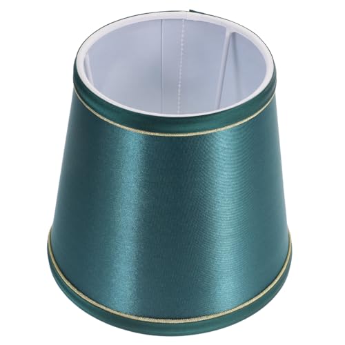 Sewroro Stoff Lampenschirm für Kleine Tischlampe Langlebiger Metall Stoffmaterialmix Ersatzschirm für Wohnzimmer Schlafzimmer Hotel Einfache Montage Schützt vor Direktem Licht von Sewroro
