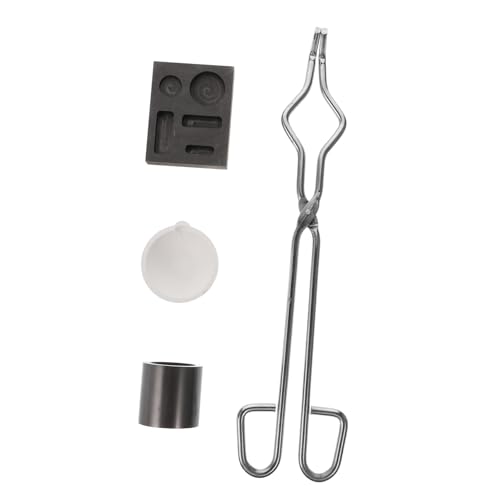 Sewroro Teiliges Graphit Schmelzset Hitzebeständiger Schmelztiegel mit Zange Langlebiges Metall Recast Kit für Schmuck und Edelmetalle Hohe Wärmeleitfähigkeit Säurebeständig zum von Sewroro