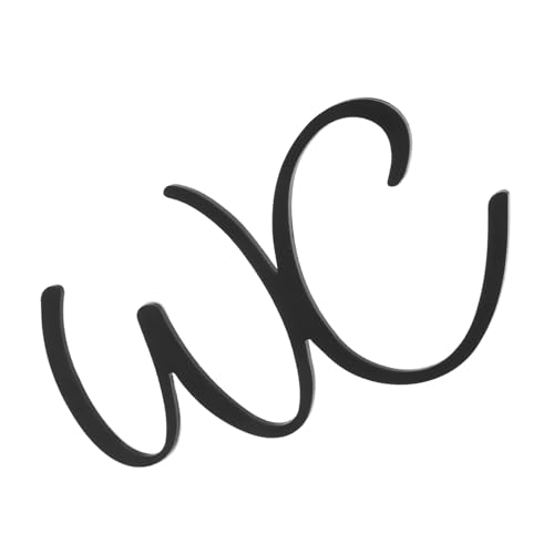 Sewroro Toilettenschild aus Metall Selbstklebend Unisex Wc Türschild für Bad und Geschäft Robustes Wandschild zur Badezimmerkennzeichnung Vielseitige Deko für Zuhause und Büro von Sewroro