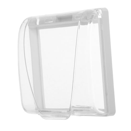 Sewroro Transparente Wasserdichte Steckdosenabdeckung Modell für Badezimmer und Außenbereich Wetterfeste Schutzbox für Elektrische Außensteckdosen Selbstklebender Spritzwasserschutz von Sewroro